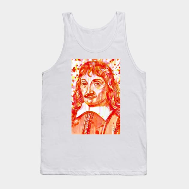 DESCARTES -watercolor portrait .1 Tank Top by lautir